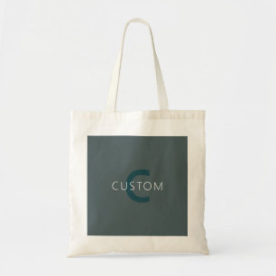 Stilvolle anpassbare Monogramm-Vorlage Tragetasche