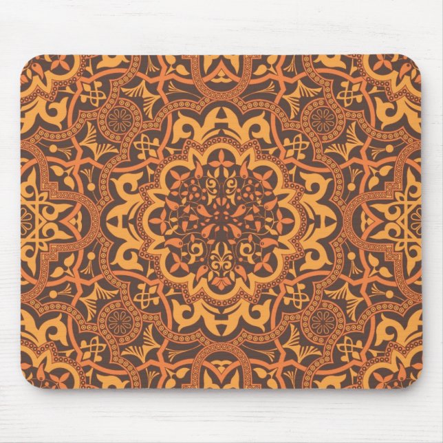 Stilvolle arabische Verzierung Mousepad (Vorne)