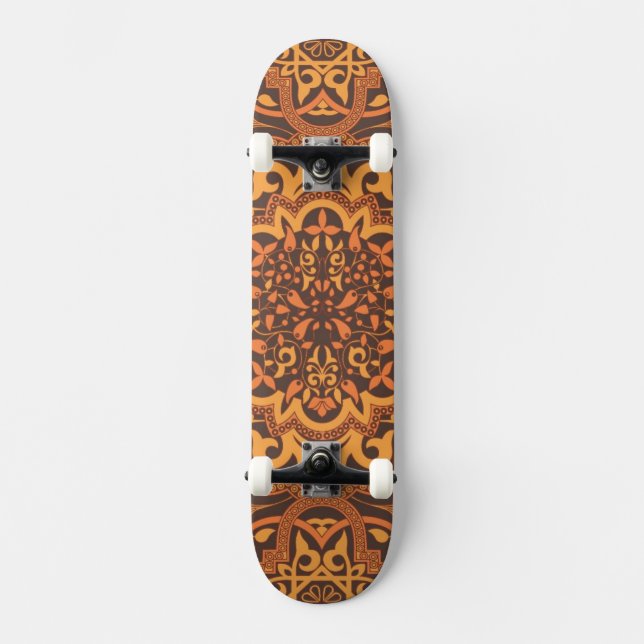 Stilvolle arabische Verzierung Skateboard (Vorderseite)