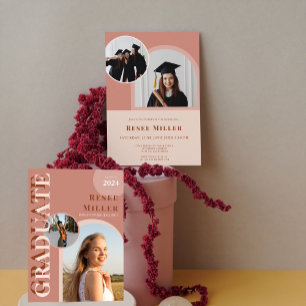 Stilvolle Arch Foto Graduation Party Einladung