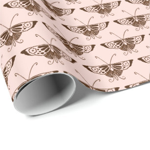 Stilvolle Art Deco Schmetterling - Schokolade und Geschenkpapier