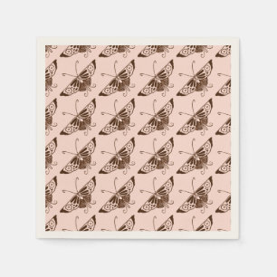 Stilvolle Art Deco Schmetterling - Schokolade und Serviette