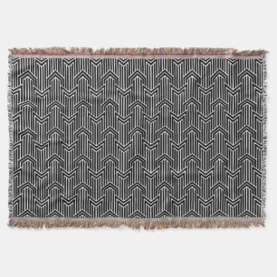 Stilvolle ArtDeco Chevron Zickzack Decke
