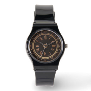 Stilvolle Attraktive Silikonband schwarz Armbanduhr