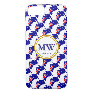 Stilvolle AUSTRALIA-Monogramm mit reichlich Lebens Case-Mate iPhone Hülle