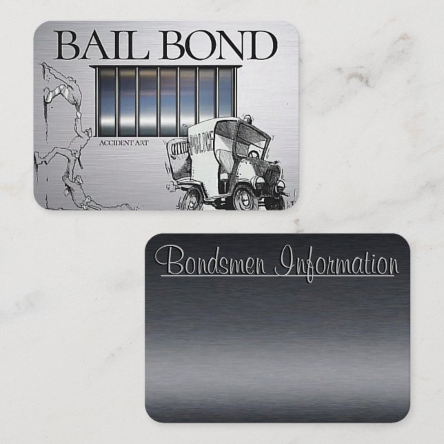 Stilvolle Bail-Bail-Bail-Visitenkarte Visitenkarte (Vorne/Hinten)