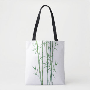 Stilvolle Bambus Blätter Tote Bag Tasche