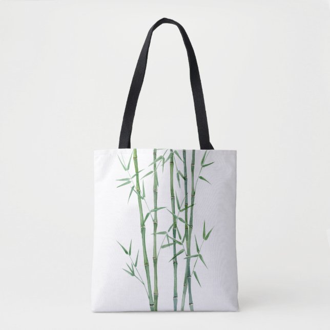 Stilvolle Bambus Blätter Tote Bag Tasche (Vorderseite)