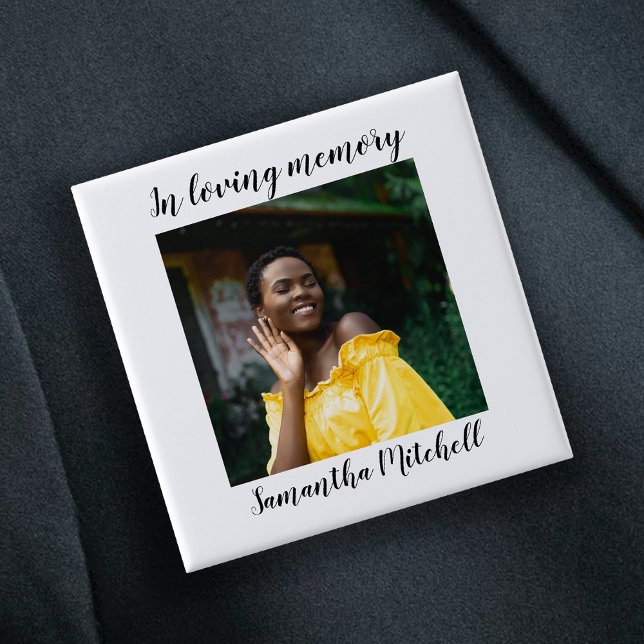 Stilvolle Beerdigung des Weißen Fotos Button (Von Creator hochgeladen)