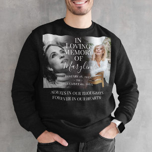 Stilvolle Beerdigungsdenkmal vor und nach dem Foto Sweatshirt