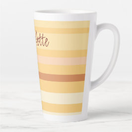 Stilvolle Beige Streifen benennen Milchtasse