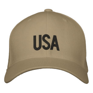 Stilvolle benutzerdefinierte New York Text Khaki Bestickte Baseballkappe