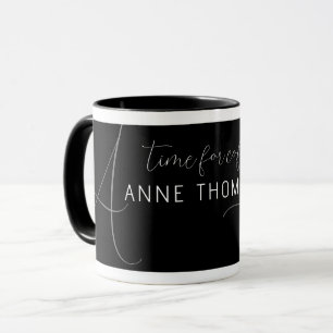 Stilvolle Black Coffee Tasse Personalisiert mit Na