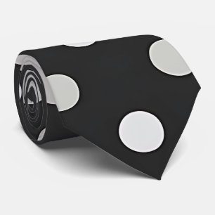 Stilvolle Black Dot Neck Krawatte