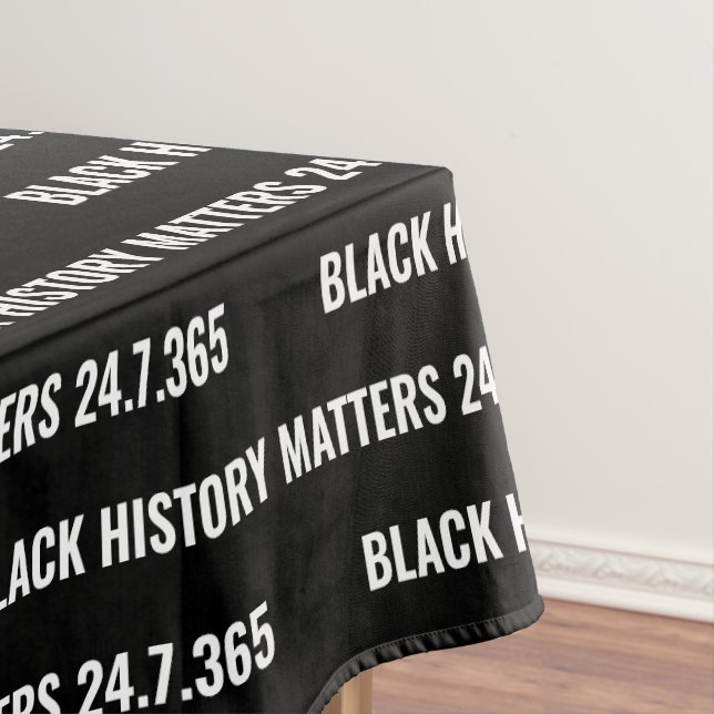 Stilvolle BLACK HISTORY MATTERS BHM Tischdecke (Beispiel)