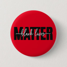 Stilvolle Black Lives Matter Typografie Button