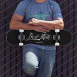 Stilvolle Black Retro Typografy Trauzeuge Trauzeug Skateboard<br><div class="desc">Stilvolle Schwarz-weiße Retro Vintag Typografy Trauzeuge Trauzeuge personalisierte Skateboard mit personalisiertem Namen der Wahl.</div>