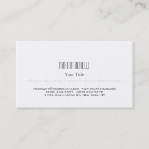 Stilvolle Black & White Trendy Business Card Visitenkarte