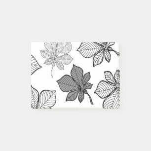 Stilvolle Blätter 2 Post-it Klebezettel