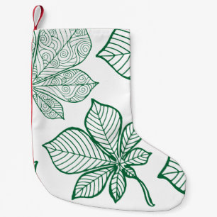Stilvolle Blätter 5 Kleiner Weihnachtsstrumpf