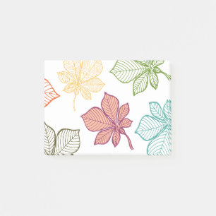 Stilvolle Blätter 8 Post-it Klebezettel