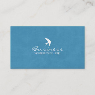 Stilvolle blaue Fliegen-Schwalben-Visitenkarten Visitenkarte