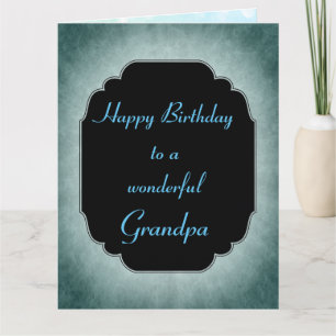 Stilvolle blaue Sterne Geburtstag Opa Karte