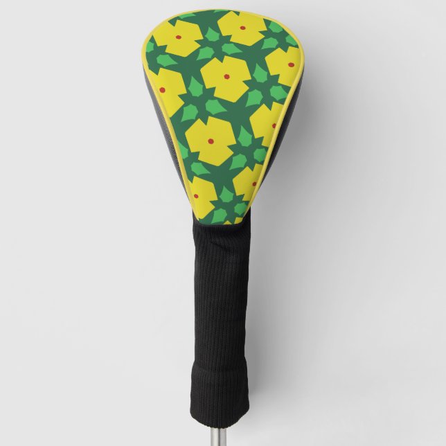 Stilvolle Blume Golf Headcover (Vorderseite)
