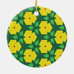 Stilvolle Blume Keramik Ornament