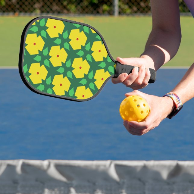 Stilvolle Blume Pickleball Schläger (InSitu)