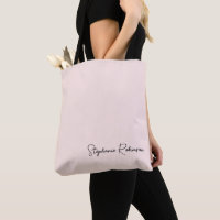 Stilvolle Blush Pink Monogram Script Personalisier