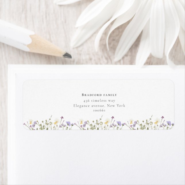 Stilvolle boho Wildblumen Script Wedding (Insitu)
