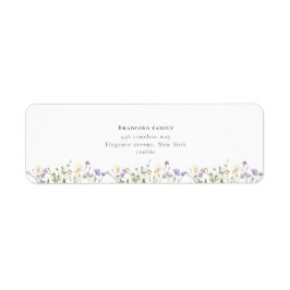 Stilvolle boho Wildblumen Script Wedding