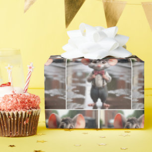 Stilvolle Boy Mouse In a Alley Geschenkpapier