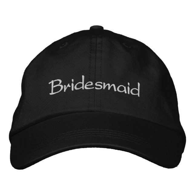 Stilvolle Bridesmaid bestickte Cap Baseballkappe (Vorderseite)