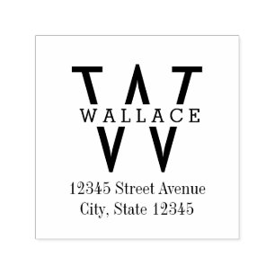 Stilvolle Briefmarke aus Personalisiertem Kautschu Permastempel