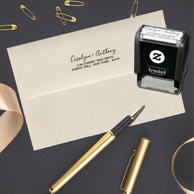 Stilvolle Briefmarke für Individuelle Name und Adr Permastempel (Von Creator hochgeladen)