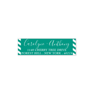 Stilvolle Briefmarke für Individuelle Name und Adr Permastempel