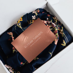 Stilvolle Bronze Geschäftsgeschäft Geschenk Danksa Dankeskarte