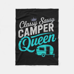 Stilvolle Camper-Königin Vintage-Glamping-Crew-RV Fleecedecke