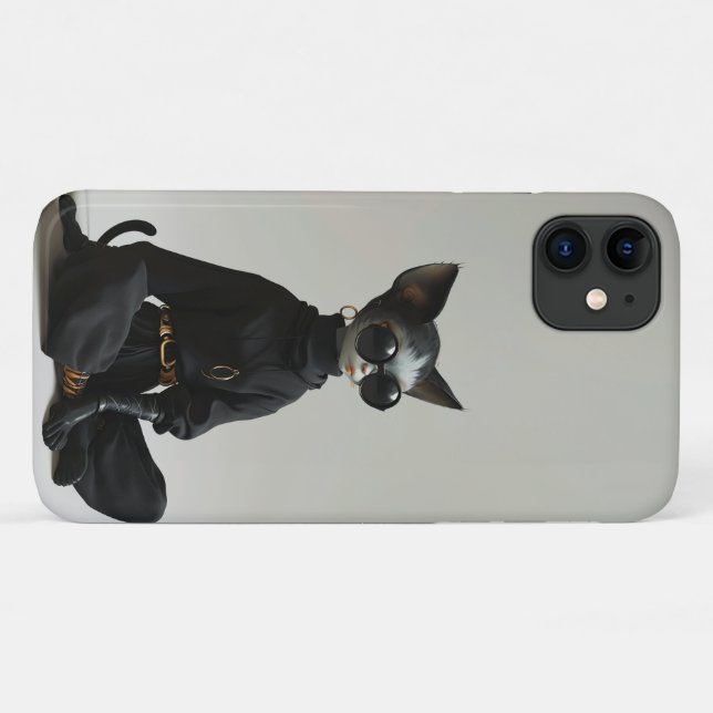 Stilvolle Cat Design iPhone 11 Fall Case-Mate iPhone Hülle (Rückseite (Horizontal))