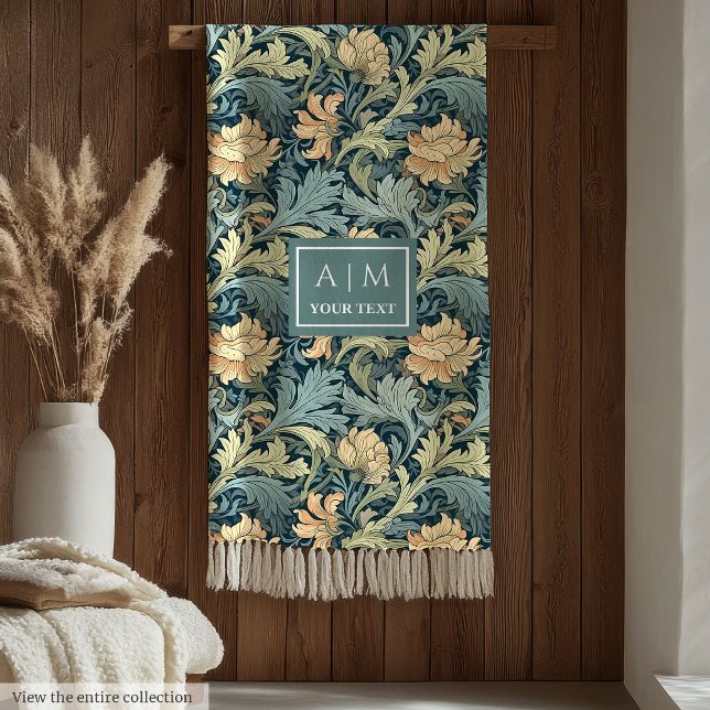 Stilvolle Chic Morris inspiriertes Jugendstil-Erbe Fleecedecke (Stylish Chic Morris inspired art nouveau heritage Fleece Blanket)