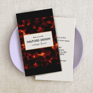 Stilvolle Chic Vintag Tortoise Muschel Visitenkarte