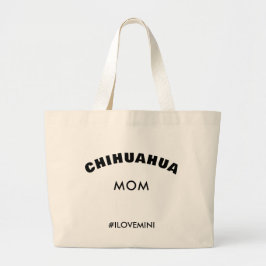 Stilvolle Chihuahua Dog Mama Bag Minimalistisch kü Jumbo Stoffbeutel