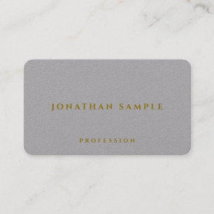 Stilvolle Classic Luxury Premium Gray Paper Elite Visitenkarte