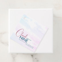 Stilvolle Cloud Nine Blue Brautparty Danke