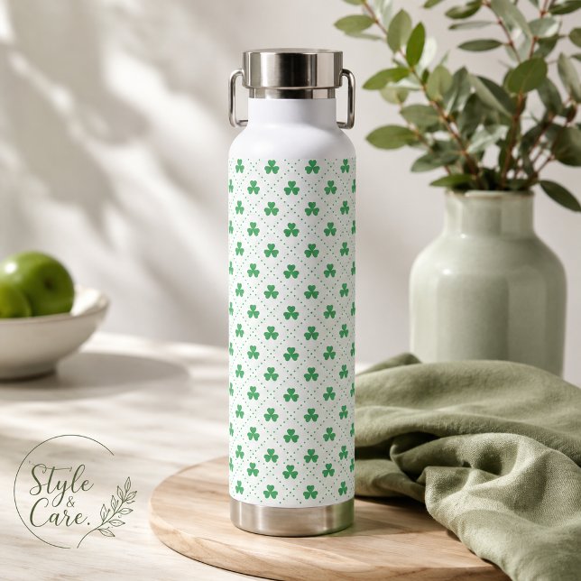 Stilvolle Clover Pattern Wasserflasche für den All Trinkflasche (Stylish Clover Pattern Water Bottle for Everyday)
