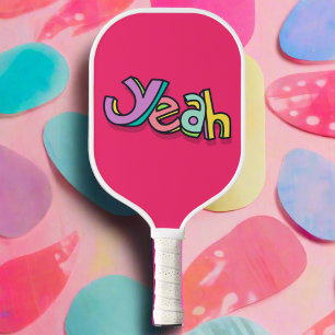 Stilvolle Coole Farbenpracht "Yeah", kühne rosa Sp Pickleball Schläger