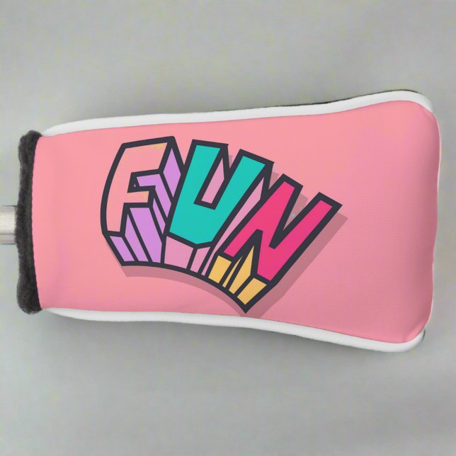 Stilvolle Coole "Fun" Pink Trendy Sports Golf Headcover (Von Creator hochgeladen)