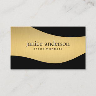 Stilvolle Corporate / Gold Black Visitenkarte